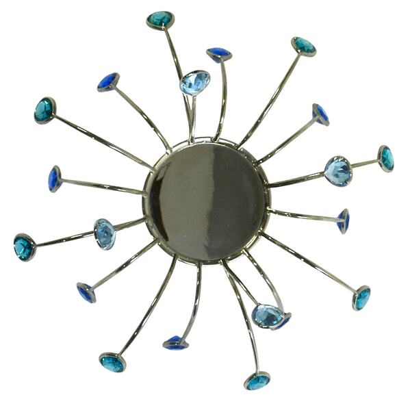 Swarovski Yasmine Hurel 'Crystal Jewels' Signed Sapphire Crystals Tea Light-Rare - Picture 5 of 8